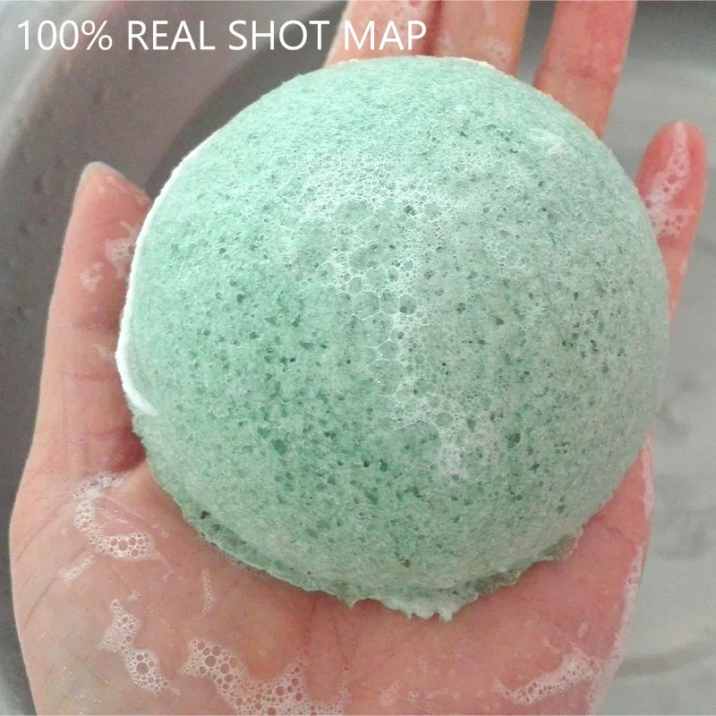 Eponge Visage Konjac au Charbon Actif - Lot de 10