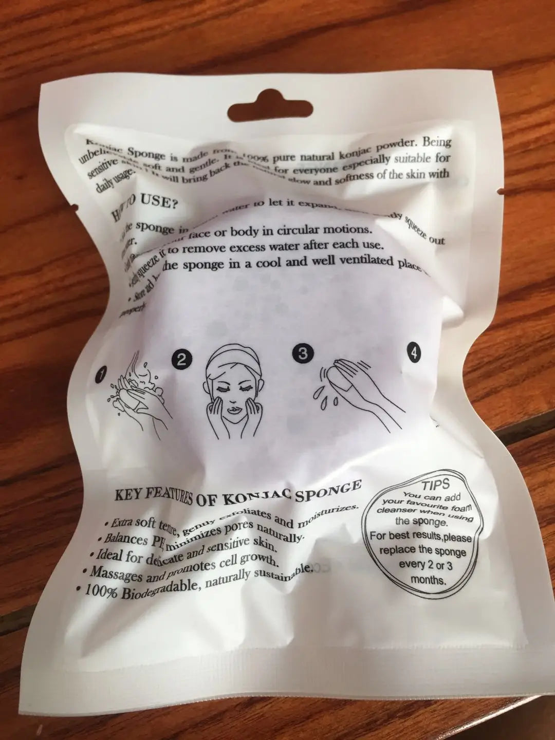 Eponge Visage Konjac au Charbon Actif - Lot de 10