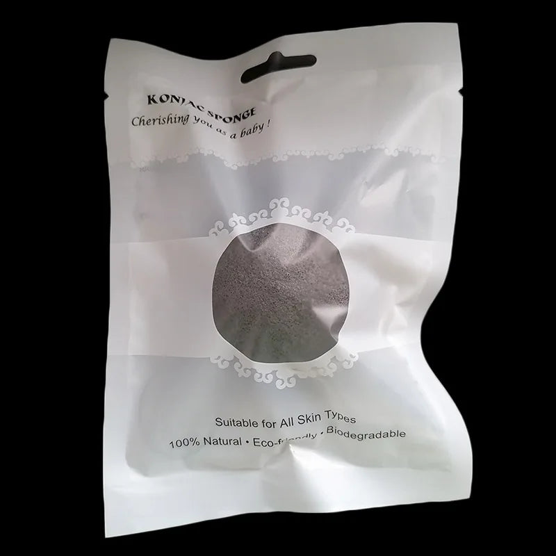 Eponge Visage Konjac au Charbon Actif - Lot de 10
