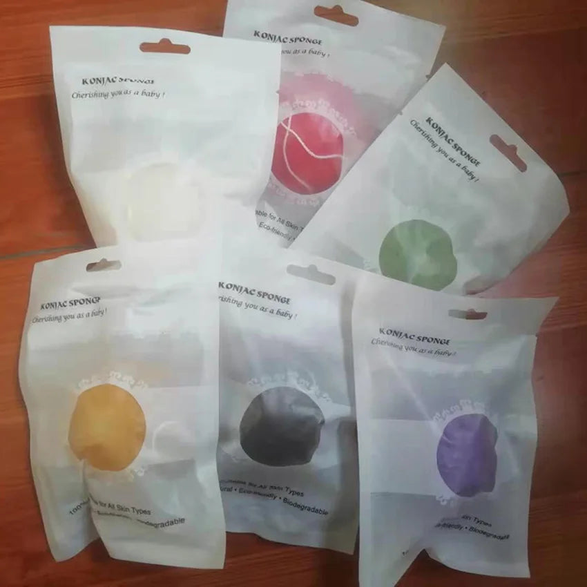 Eponge Visage Konjac au Charbon Actif - Lot de 10